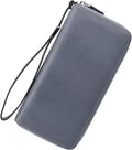 Small Compact Women Wallet RFID Blocking Genuine Leather Bifold Purse with ID Windows by Lavemi