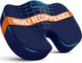 Seat Cushion for Office Chair, Memory Foam Chair Cushion, Blue | Office Chair Cushion for Car, Airplane - Chair Pad for Long Sitting Sciatica, Hip, Coccyx,Tailbone Pain Relief, Butt Pillow by TushGuardSeatCushonsPillows