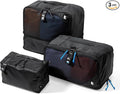 tomtoc 3 Set Packing Cubes for Travel, Compression Expandable Organizers | Odor-resistant Travel Bag Pouch for Backpack & Suitcase, Luggage Organizer Accessories for Travel Essentials Storage by tomtoc