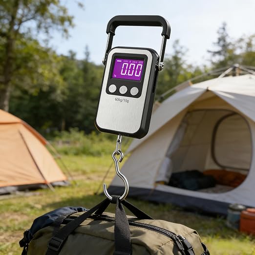 Luggage Scales 132lb Portable Digital Hanging 60kg Fishing Scale, 2 AAA Batteries (Not Included) - Image 4