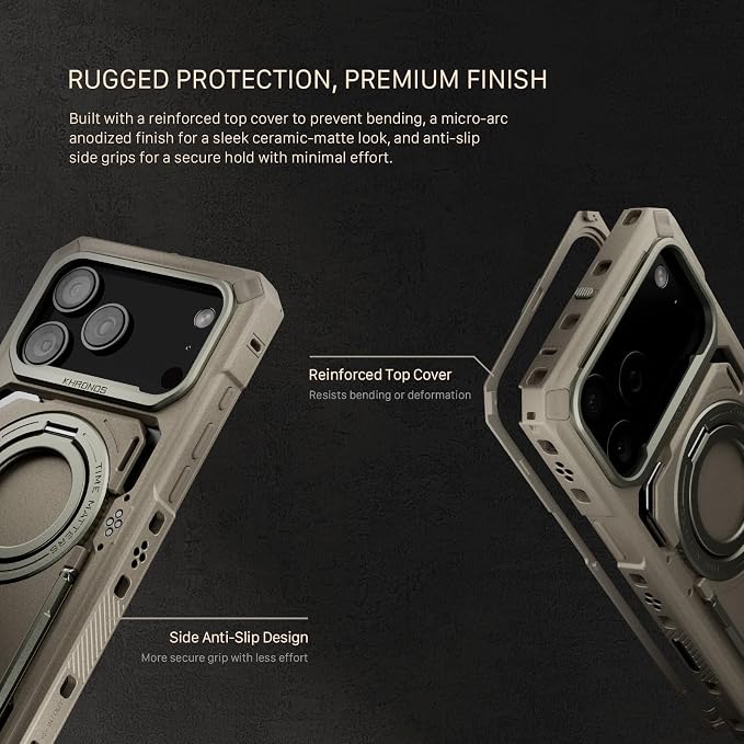 Tilta Khronos Case Compatible with iPhone 17 Pro Max - Black | Snap in Design | Locking Clamp for Secure Mounting | Passthrough Power | Works with Focus Handles, Cooling Modules, Filters - Image 4
