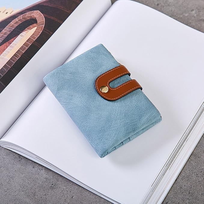 AOXONEL Women's Rfid Small Bifold Leather Wallet Ladies Mini Zipper Coin Purse id card Pocket,Slim Compact Thin - Image 5