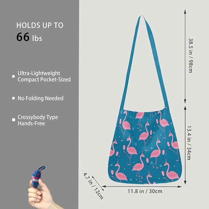 BeeGreen Reusable Grocery Shopping Bag -Travel Tote Bag - Foldable Compact Sturdy Bags - Image 2
