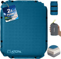 ATEPA Inflatable Seat Cushion | 2" & 2.5" Foam Core Seat Pad, Self Inflating, Compact, Stadium, Airplane, Travel, Camping, Hiking, Sports events by ATEPA