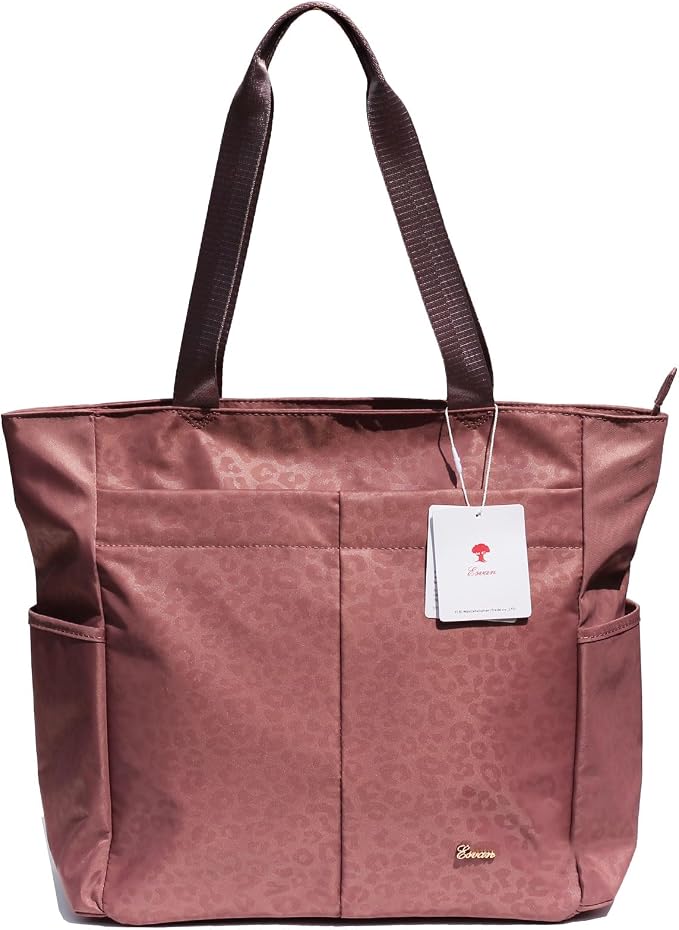ESVAN Original Floral Tote Bag Large Shoulder Bag with Multi Pockets for Gym Travel Beach Daily Bags - Image 3