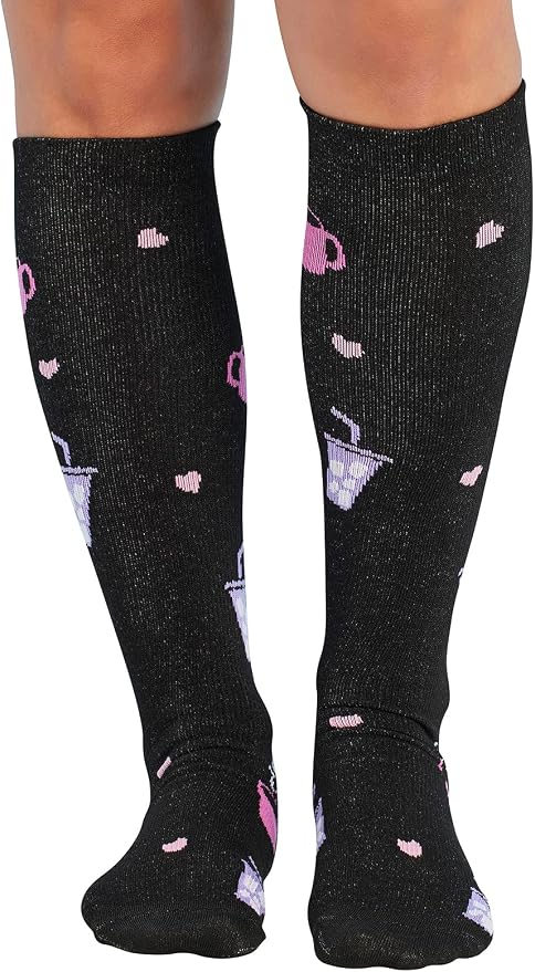 Cherokee Legwear Compression Socks for Women 10-15 mmHg (1-Pair Pack) | Comfort Support Knee Highs, Soft Fit, Regular & Wide Calf, Soft Knit Feel, Lightweight, Easy Care for Work and Everyday Wear by Cherokee