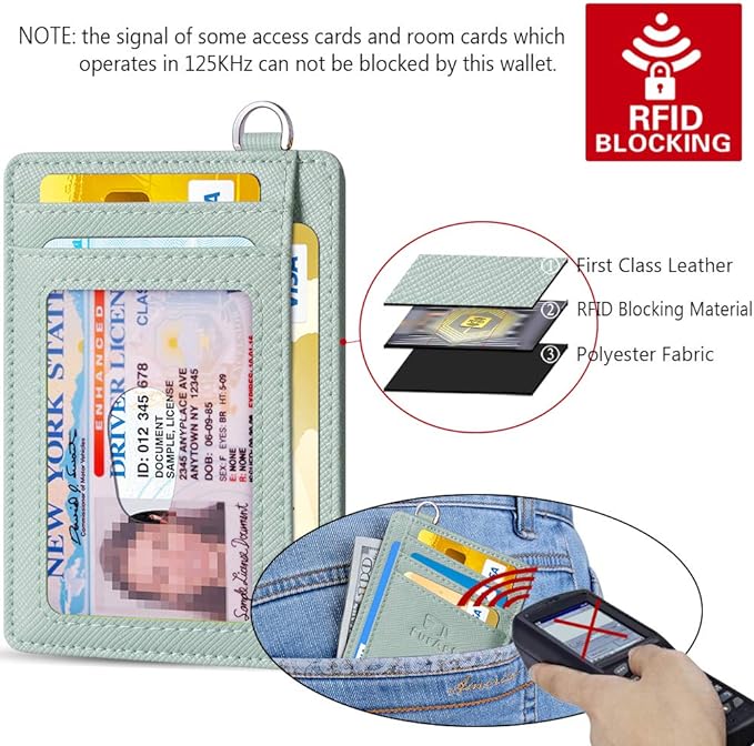 FurArt Slim Minimalist Wallet RFID Credit Card Holder for Men | slim minimalist compact rfid id window thin - Image 5