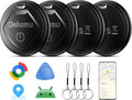Tracker Android, 2026 New Smart Tags-4 Pack Android Tracker for Google'S Find Hub App, Bluetooth Tracker Keys Finder and Item Locator & GPS Trackers for Keys,Luggages,Wallet, IP67 by Delumu