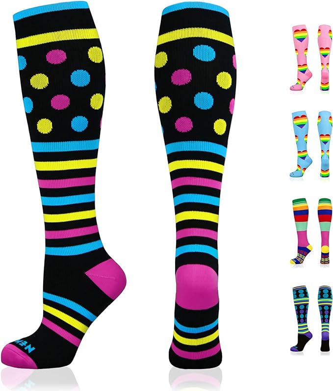 NEWZILL Medical Compression Socks for Women & Men Circulation 20-30 mmHg, Best Support for Running Athletic Cycling Nursing Travel Work and Fitness by NEWZILL