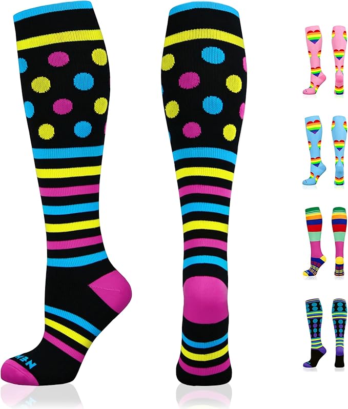 NEWZILL Medical Compression Socks for Women & Men Circulation 20-30 mmHg, Best Support for Running Athletic Cycling Nursing Travel Work and Fitness by NEWZILL