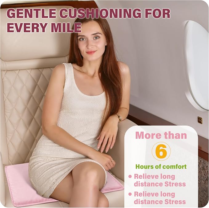 SPRING SEAON Large Gel Seat Cushion for Pressure Relief, Honeycomb Design | Extra-Thick Gel Filling, Honeycomb Design, Anti-Slip Bottom, Long-Sitting Comfort for Travel, Airplanes, Office & Cars - Image 2