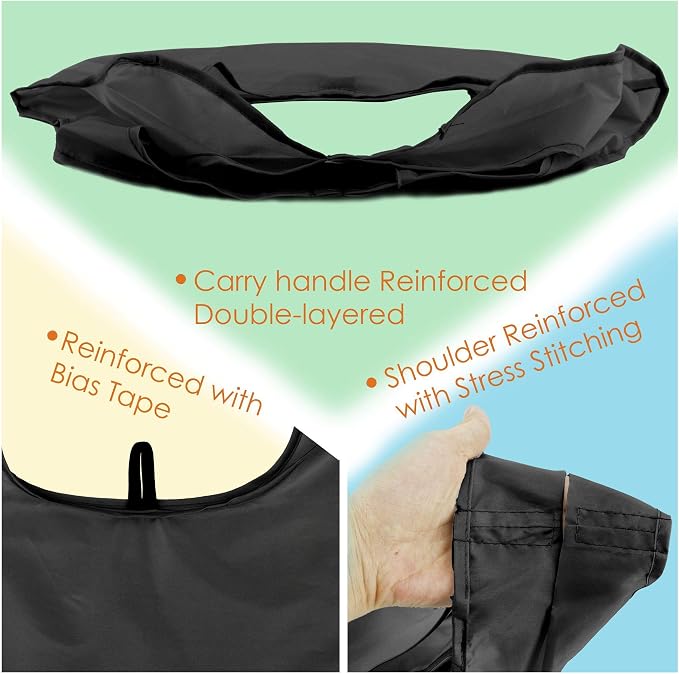BeeGreen DIY Reusable Grocery Bags Bulk 10 Pack, Reusable Shopping Bags X-Large 50LBS, Machine Washable Kitchen Reusable Bags Heavy Duty, Foldable Tote Bags w Handles for Shopping - Image 4