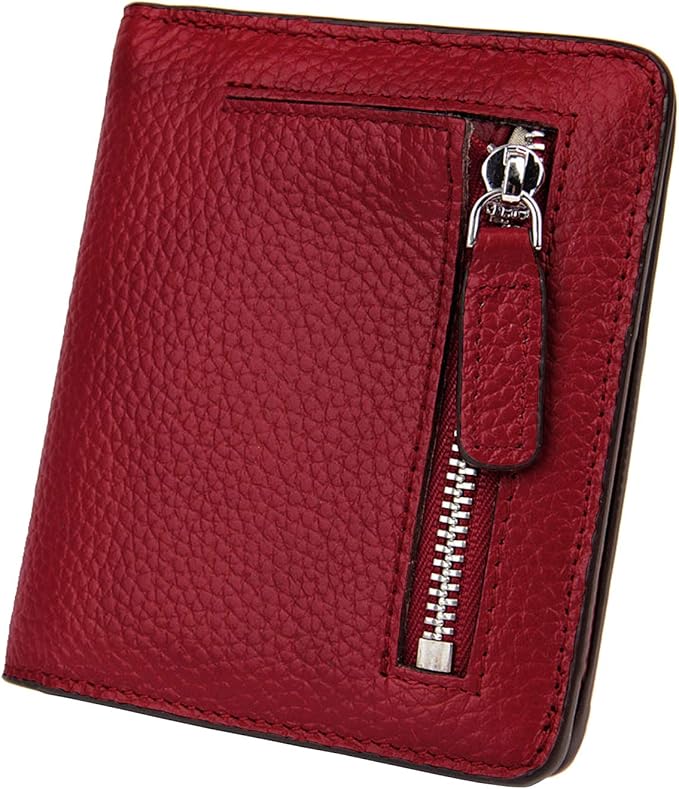 Small Leather Wallet for Women, Ladies Credit Card Holder RFID Blocking Women's Mini Bifold Pocket Purse by AINIMOER