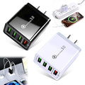 Magvolt Pro Phone Charger,Magvolt Chargers,4-Port Chargers,Multi-Protection System,Travel Fast Charging for Smart Phones,Tablets,Devices with Multiple Ports,Wall Charge for Travel & Home(Black+White) by Unknown