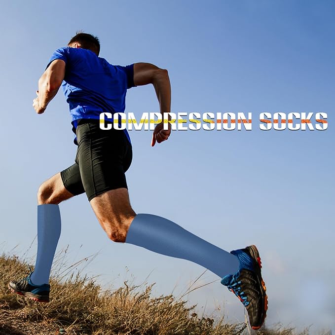 Sooverki Compression Socks for Women and Men Circulation (3/4 Pairs) is Best Support for Running Athletic Cycling Hiking - Image 5