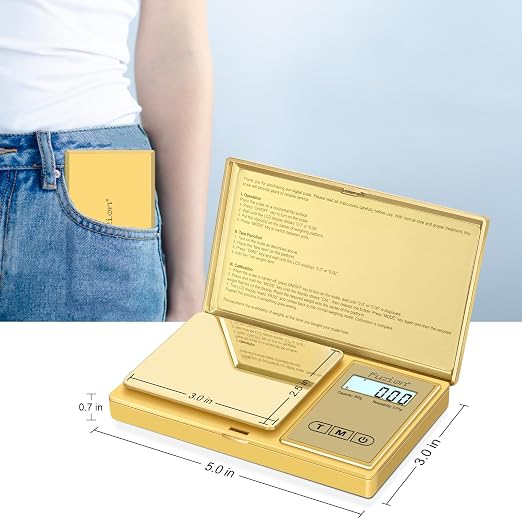 Fuzion Digital Pocket Gram Scale 0.01g x 200g - Jewelry Scale Portable | Easy of Use, Tare Function, 6 Modes Ounces Grains, Batteries Included, Mini Scale for Jewelry, Coins, Herb, Small Food - Image 3