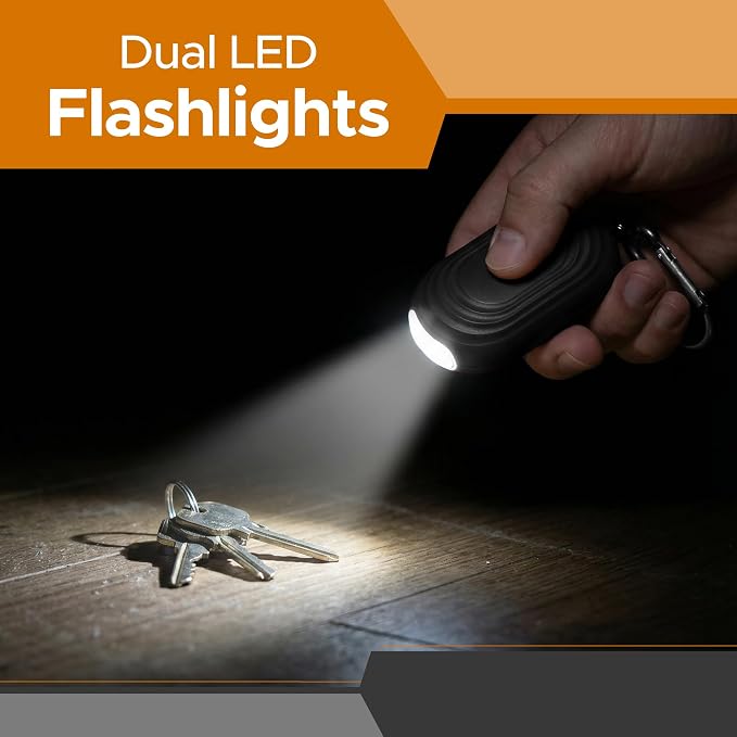 FURY Personal Safety Alarm for Women, 120DB, Black | Dual LED flashlight and keychain attachment deliver a loud deterrent alert on the go - Image 7