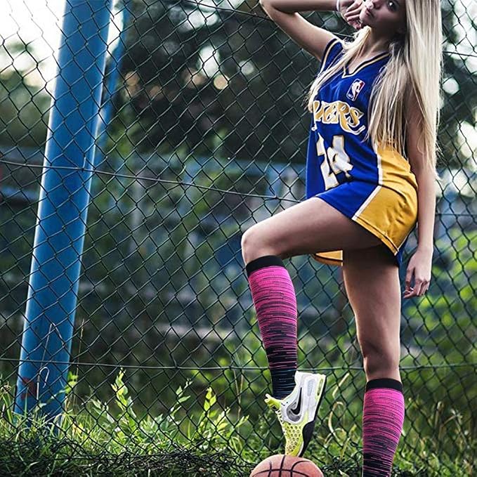 Sooverki Compression Socks for Women and Men Circulation (3/4 Pairs) is Best Support for Running Athletic Cycling Hiking - Image 2
