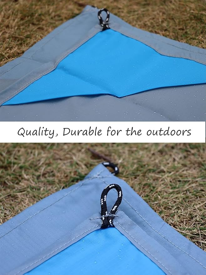 Orga'Neat Pocket Picnic Blanket, Compact Lightweight Tarp for Camping | Foldable, Easy to Carry, Water Resistant Sandproof Washable Quick Dry Mat for Beach, Festival, Travel, Outdoor Recreation - Image 2