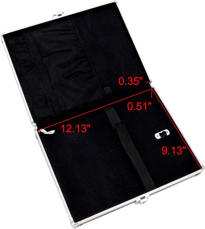 Vaultz Locking Storage Clipboard for Letter Size Sheets, Key Lock, Black (VZ00151) | Secure storage compartment keeps documents protected and organized, durable clipboard design for office, school or travel use - Image 3