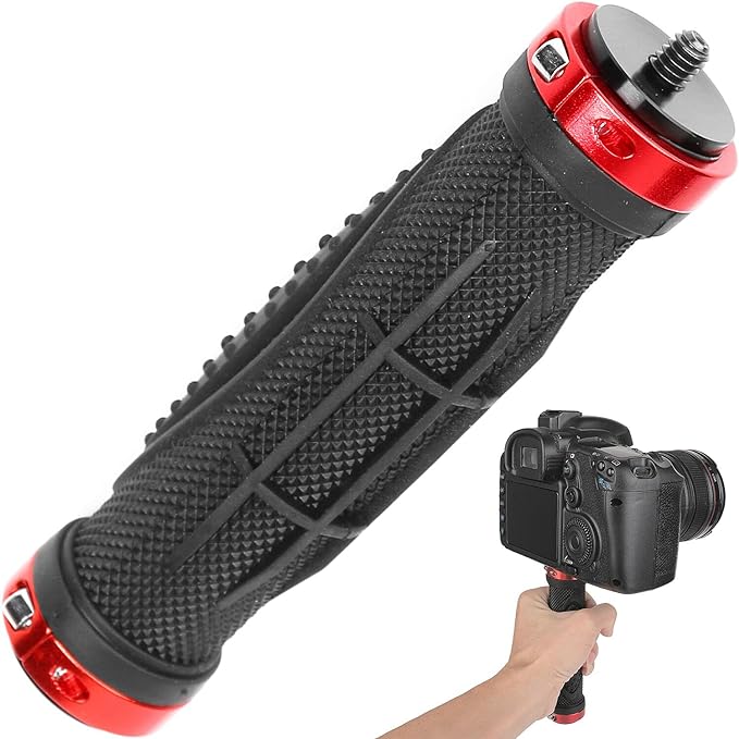 ChromLives Camera Handle Grip Support Mount Universal Handlegrip Camera Stabilizer with 1/4 inches Male Screw for Digital Video Camera Camcorder Action Camera LED Light Phone by ChromLives