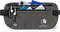 VENTURE 4TH Travel Money Belt, RFID Blocking Passport Holder - Gray by VENTURE4TH