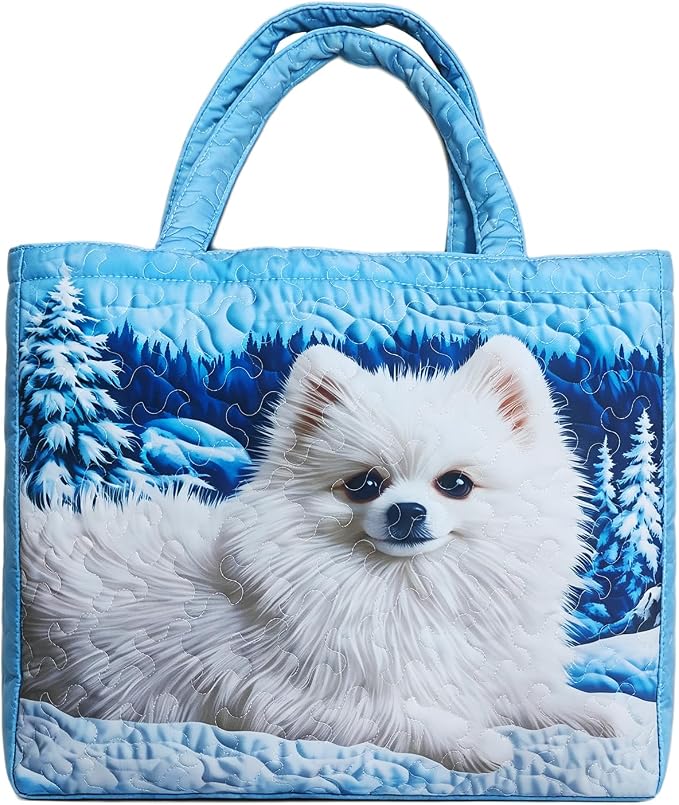 Women's Quilted Tote Bag – Lightweight Large Capacity Foldable for Travel | 20.87" L x 15.75" H by Unknown