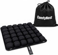 ComfyNest Inflatable Air Cell Seat Cushion for Airplane, Office Chair, Car | wheelchair Seat Cushion for Travel Black by Unknown