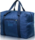 Travel Duffel Bag Lightweight Foldable Travel Bag for Women and Men Waterproof Tote Carry On Luggage Bag Weekender Overnight Bag (Blue) by INVODA