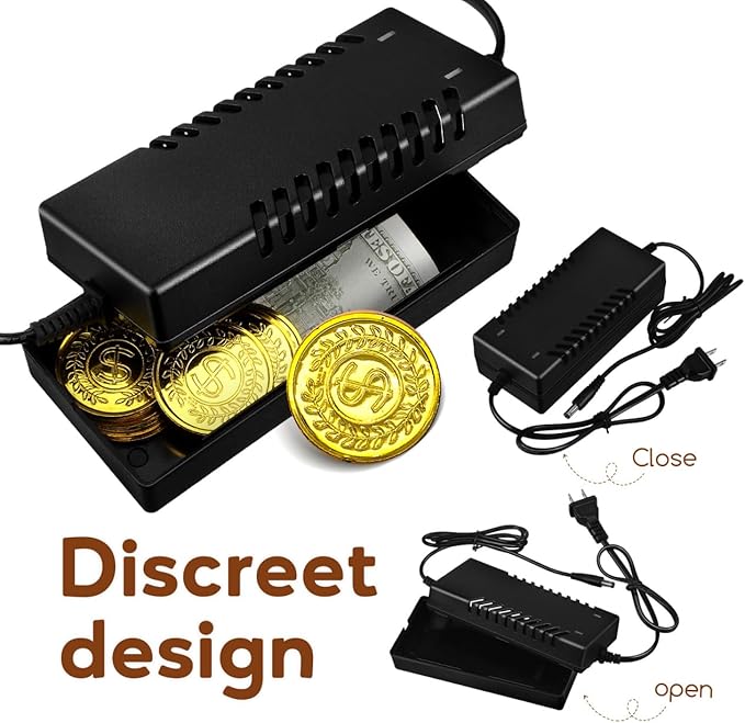 Angoily Fake Charger Safe, Diversion Secret Container Hidden Safe Discreet | Laptop Adapter Compartment Stash Hider Box for Hiding Cash Money Key Jewelry, Power Plug Storing for Home, Office, Car - Image 7
