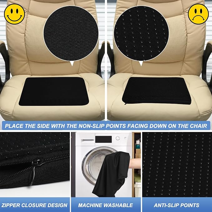 LYUANEC Gel Seat Cushion for Long Sitting - 10" x 7" x 1.4" (Mini) | Zero Gel Cushions for Bicycle Back Seat, Honeycomb Gel Seat Cushion, Ergonomic Silicone Seat Cushion for Kids - Image 5