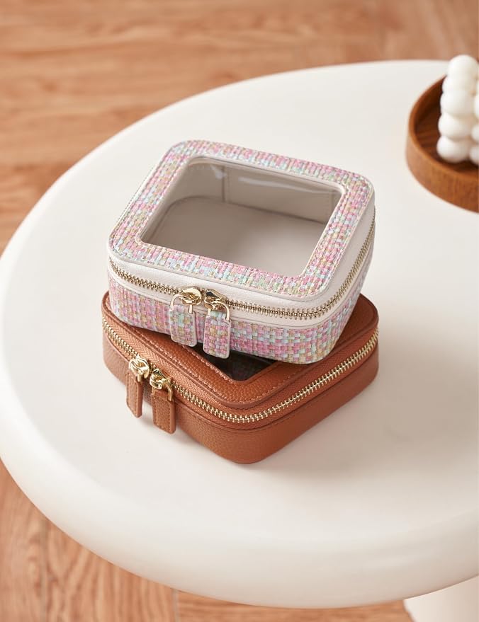 Clear Makeup Bag Toiletry Case Travel Transparent Cosmetic Bag with Zipper, Portable Make Up Organizer Traveling Compact Car Bag for Essentials - Image 8