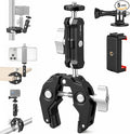Super Clamp Camera Clamp Mount Monitor 360°Ballhead Magic Arm Double Ball Head Adapter with 1/4"-20 & 3/8"-16 Thread for Canon Nikon DSLR Camera/Gopro/LED Light Ronin-M/Ronin MX/FreeflyMOVI by Unknown