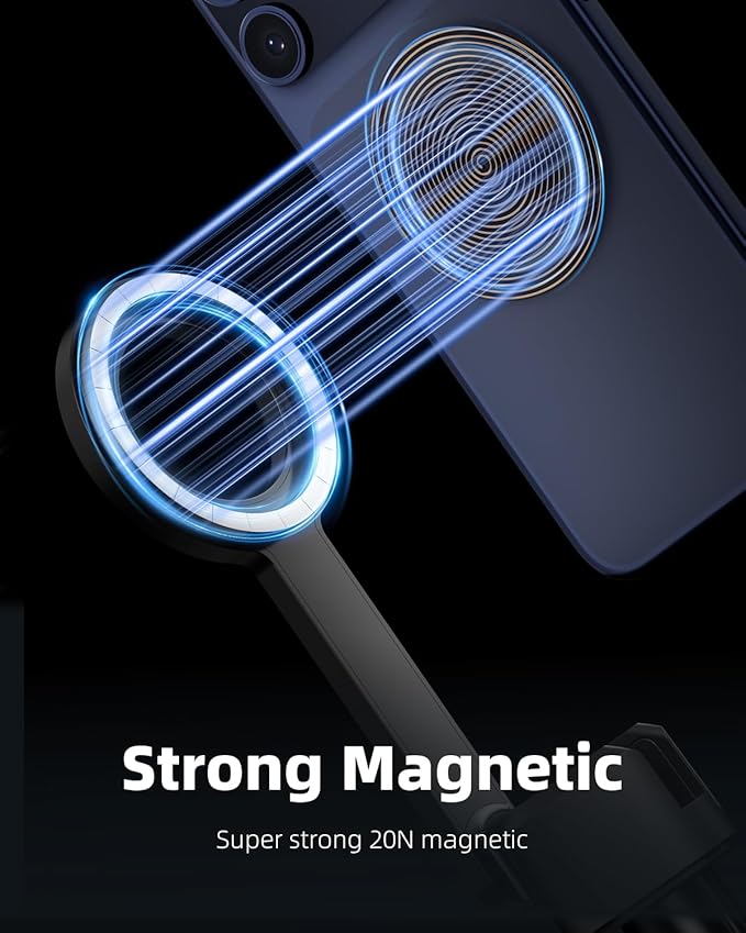TODI 60" Magnetic Tripod for iPhone,Mini Magnetic Selfie Stick Magnetic Selfie Stick Compatible with iPhone 12-17 Series with Metal Ring - Image 2