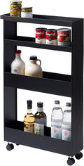 YAMAZAKI Home Tower Slim 4-Tier Rolling Storage Cart – Mobile Organizer for Kitchen Or Bathroom, 31.7" - Steel - by Unknown