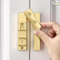 2 Packs Gold 180 Degree Barn Door Lock,Flip Gate Latches Hardware | Zinc Alloy Door Lock,Sliding Door Latches,for bedroom,drawer,pet enclosures,cabinet,garage,window by INIRET