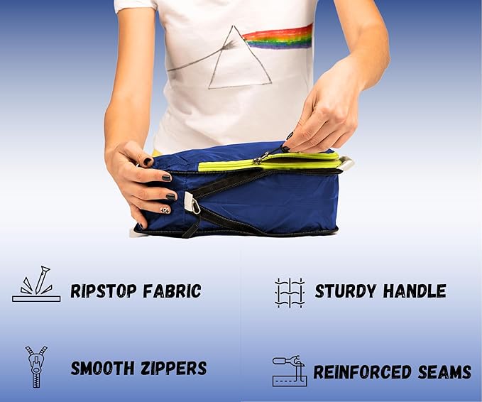 Compression Packing Cubes Set, Suitcase and Backpack Travel Organizer Bags | Ultralight and breatheable material - Image 4