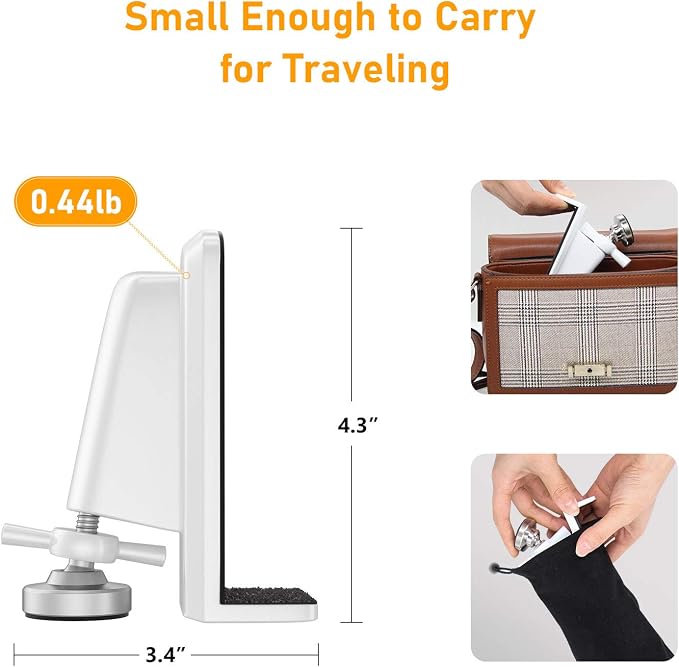 Portable Door Jammer for Travel - Door Stoppers Security Anti Theft,Apartment Hotel Room Protection - Door Lock Stopper Security Device for Women/Homeowner/Children/Tourist Safety - Image 3