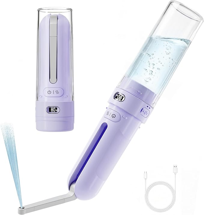 Portable Bidet for Travel,Personal Hygiene Sprayer Bottle for Women Men | Mobile Bidet Portable for Toilet,Electric Handheld High-Pressure Foldable USB-C Battery-Powered by VIVIVPortablebideforyourLife