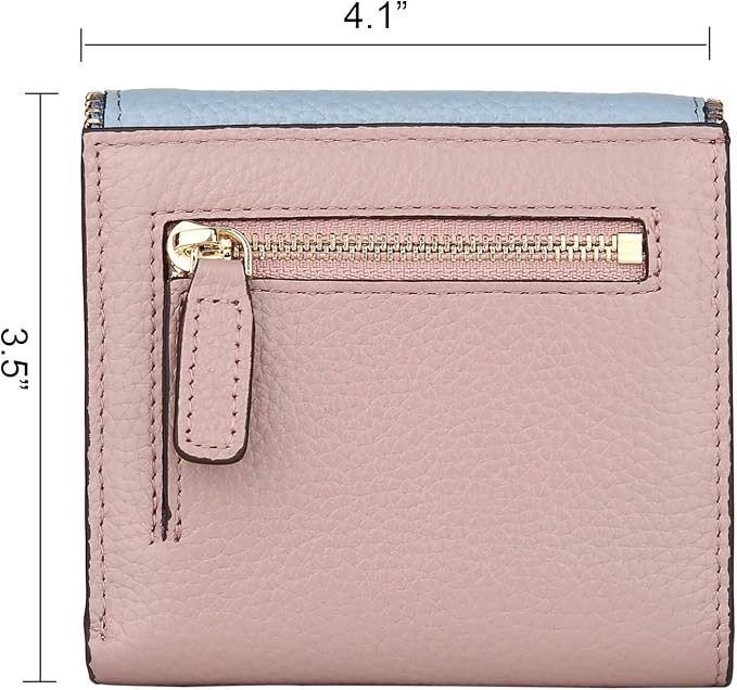 Ultra Thin Small Compact Leather Womens Girls Wallets RFID Blocking Credit Card Holder for Women - Image 4