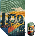 Camping Blanket,Puffy Printed Camp Blankets Lightweight Packable for Outdoor Camping,Traveling, Stadium, Hiking, Picnics by hotkoko