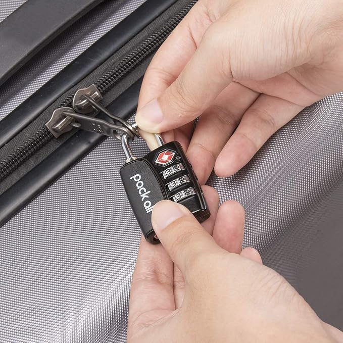 pack all TSA Approved Travel Luggage Locks, Resettable 3-Digit Code | Open Alert Indicator, Zinc Alloy Body, Clear Number Dials, For Suitcase, Toolbox, Backpack, 4 Pack - Image 5