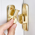 Gold 90/180 Degree Sliding Door Latches,Right Angle Door Lock | Zinc Alloy Flip Latch,Barn Door Latch,Cabinet Lock,for bedroom,cabinet,drawer,Gardens,Wine Cabinet,garage,window,Pet Cage by Wocoe