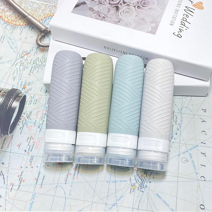 Travel Bottles for Toiletries, Silicone TSA Approved Bottles, Leakproof Shampoo & Toiletry Containers for Airplane, Vacation & Business Trips - Image 5