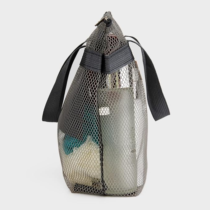 Mesh Shower Caddy Bag Portable Hanging Toiletry and Bath Organizer with Zipper for Travel, Gym, Camping, College Dorms, Beach - Image 8