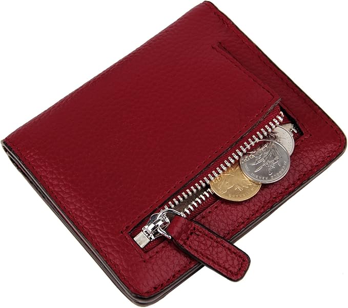Small Leather Wallet for Women, Ladies Credit Card Holder RFID Blocking Women's Mini Bifold Pocket Purse - Image 6