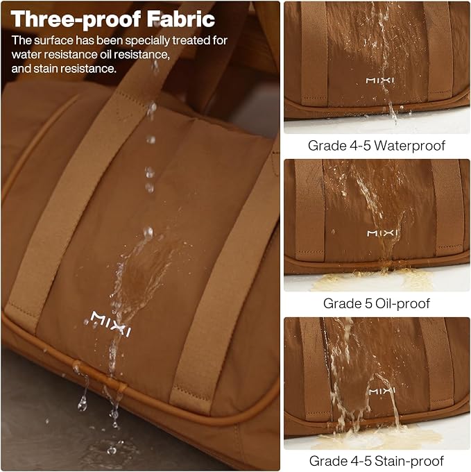 mixi Travel Tote Bag for Women Large Expandable Travel Bag Waterproof Lightweight Carry On Personal Item Handbag - Image 6