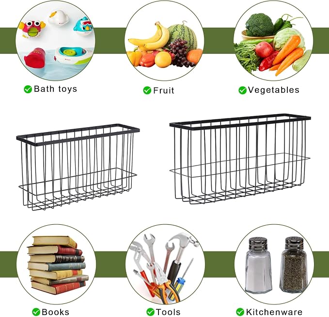 2 Pack Aluminum Foil and Plastic Wrap Organizer,Wall Mounted Cabinet Door Organizer,Kitchen Pantry Organizers and Storage,Wrapping Paper Shelf for Sandwich, Freezer, Ziplock Bag - Image 2