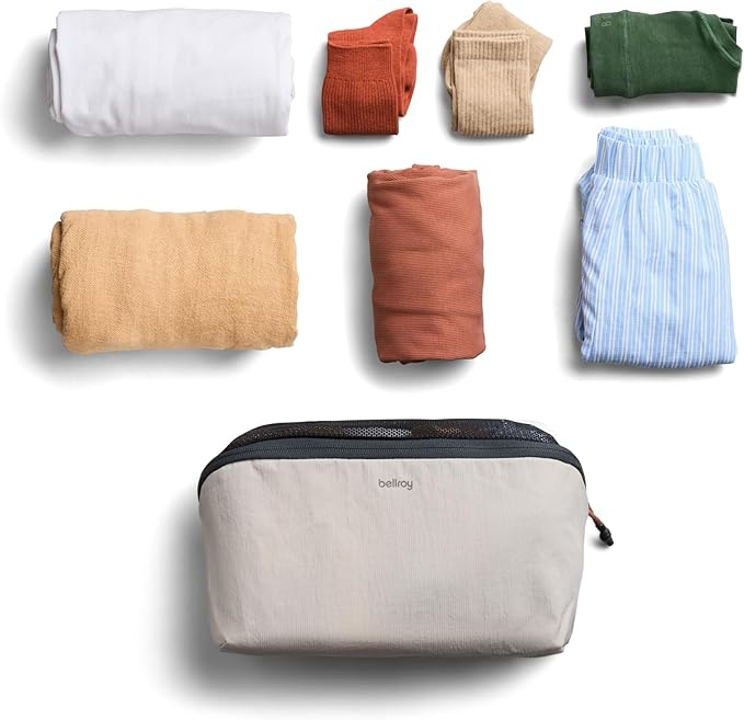 Bellroy Packing Cube, 4L Travel Organizer Pouch - Ash | 4L organizer packing cube with an internal zip pocket and a durable, lightweight design - Image 7