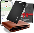 Rhinokey® Apple MFi Certified Wallet Tracker Card Works with Apple Find My | (iOS Only) Slim 0.07in Rechargeable IP68 Waterproof Tracker Item Finder Credit Card Tracker with Keychain Hole for Luggage by Rhinokey